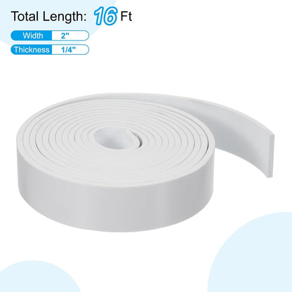 PATIKIL Weather Stripping Door Seal Strip, 3/8 Inch x 1/4 Inch x 32 Ft Self Adhesive Soundproof High Density Foam Tape Insulation for Door Window Air Conditioning, White - Colors B
