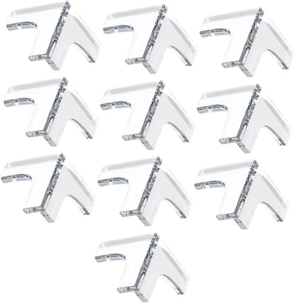 10 Pcs Clear PVC Corner Protectors Anti-Collision for Bed Frame Baby Proof Edges Covers Furniture Corner Guard