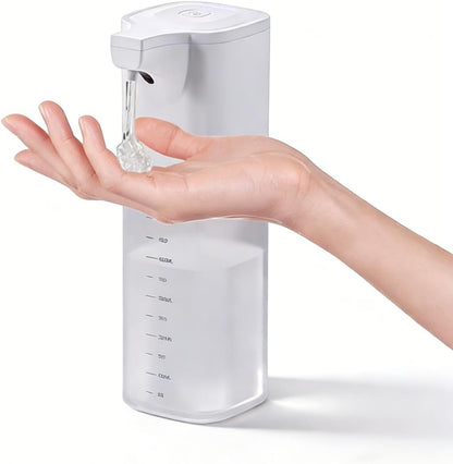 Automatic Foaming Soap Dispenser,Touchless Foam Soap Dispenser 4-Level Adjustable Electric, Auto Bathroom Kitchen Hand Soap Dispenser,12oz/350ml, Wall Mounted, Rechargeable