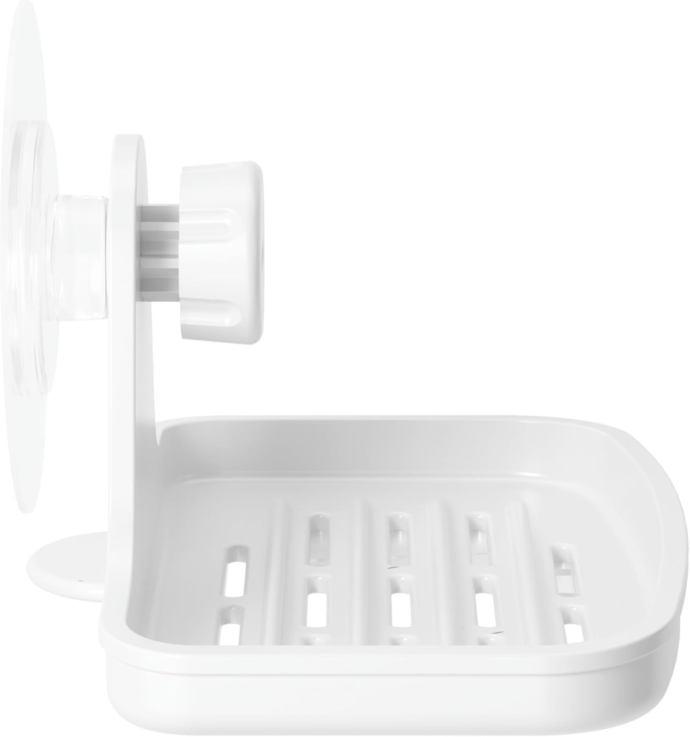 Umbra Flex Adhesive Double-Hook for Bathroom Shower Tub, Holds Towels, Washcloths, Loofahs, Razor, and More, White