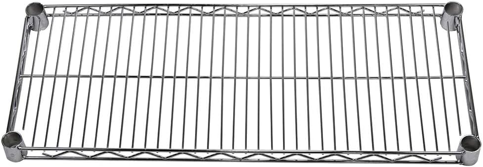 Shelving Inc. 12" d x 30" w Chrome Wire Shelving with 2 Tier Shelves, Weight Capacity 800lbs Per Shelf