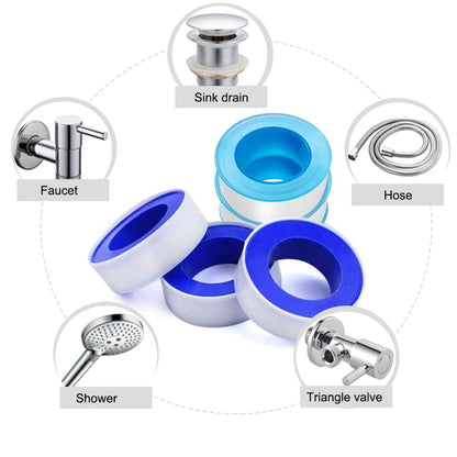 SKYPRO 10 Rolls Thread Seal Tapes, 1/2 PTFE Pipe Sealant Tape Industrial Thread Sealants Plumbers Thread Tape for Leak Water, Plumbers, Plumbing, Airs Head, Thread Pipe(1/2" x394", White)