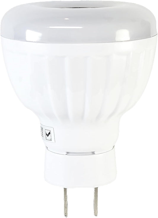 Bright Night Light LED Motion and Light Sensor AC Outlet Plug-in PIR Automatic Lamp Plug into Wall Dusk to Dawn 5W for Bedroom Garage Stairway Basement Hallway