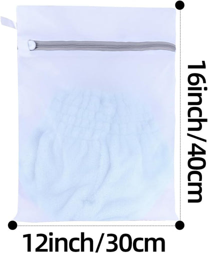 Mesh Laundry Bags, Mesh Wash Bags, Durable Mesh Structure with Strong Zipper, Suitable for Underwear, Delicate Clothes, Pants, Shoes, Socks Washing (Small Fine Mesh, XS 10 * 12in*4pcs)