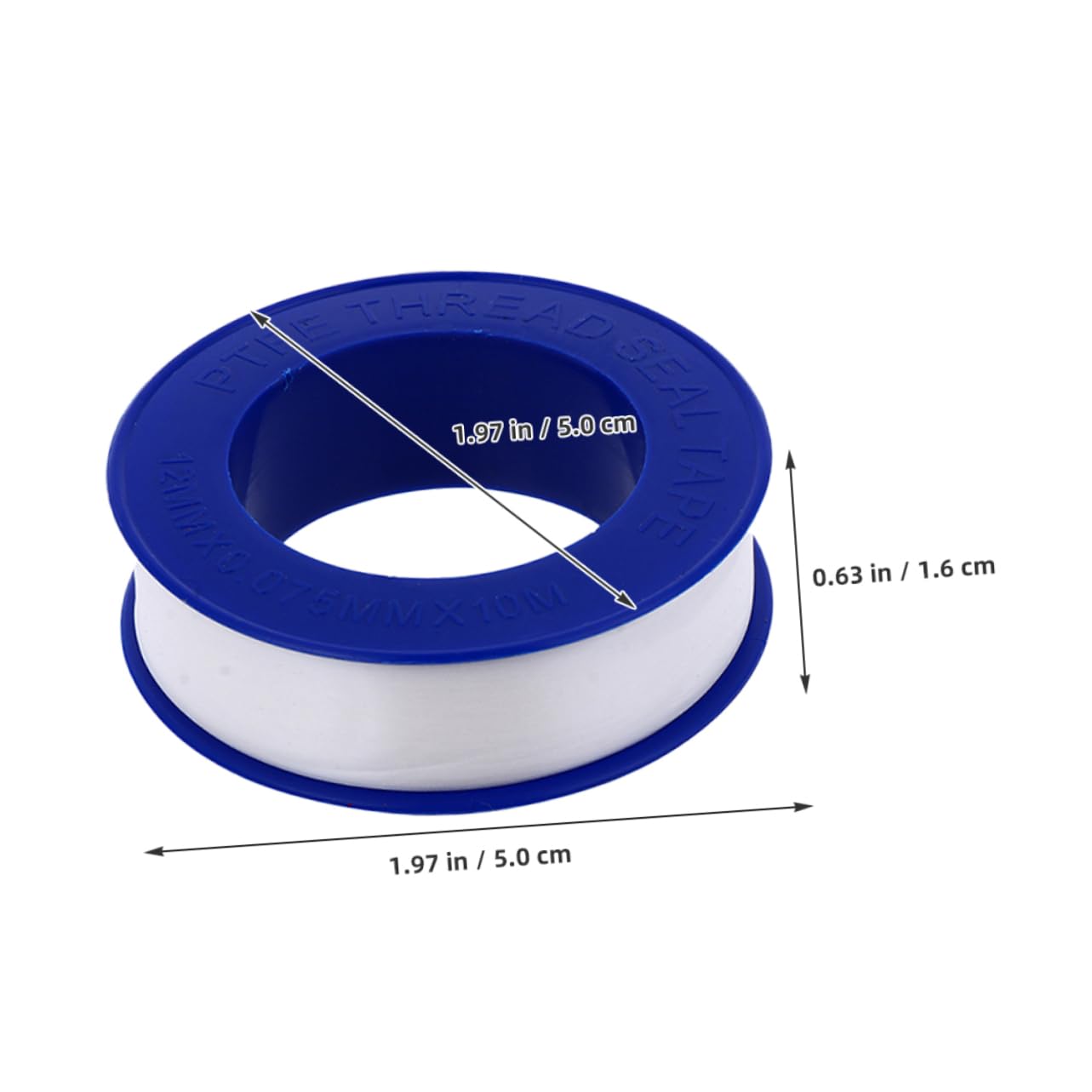 GLEAVI 12rolls PTFE Plumbers Tape High-Temperature Water Leak Sealing Tape for Pipes Faucets and Shower Thin Thread Sealant for Plumbing and Garden Hose Applications