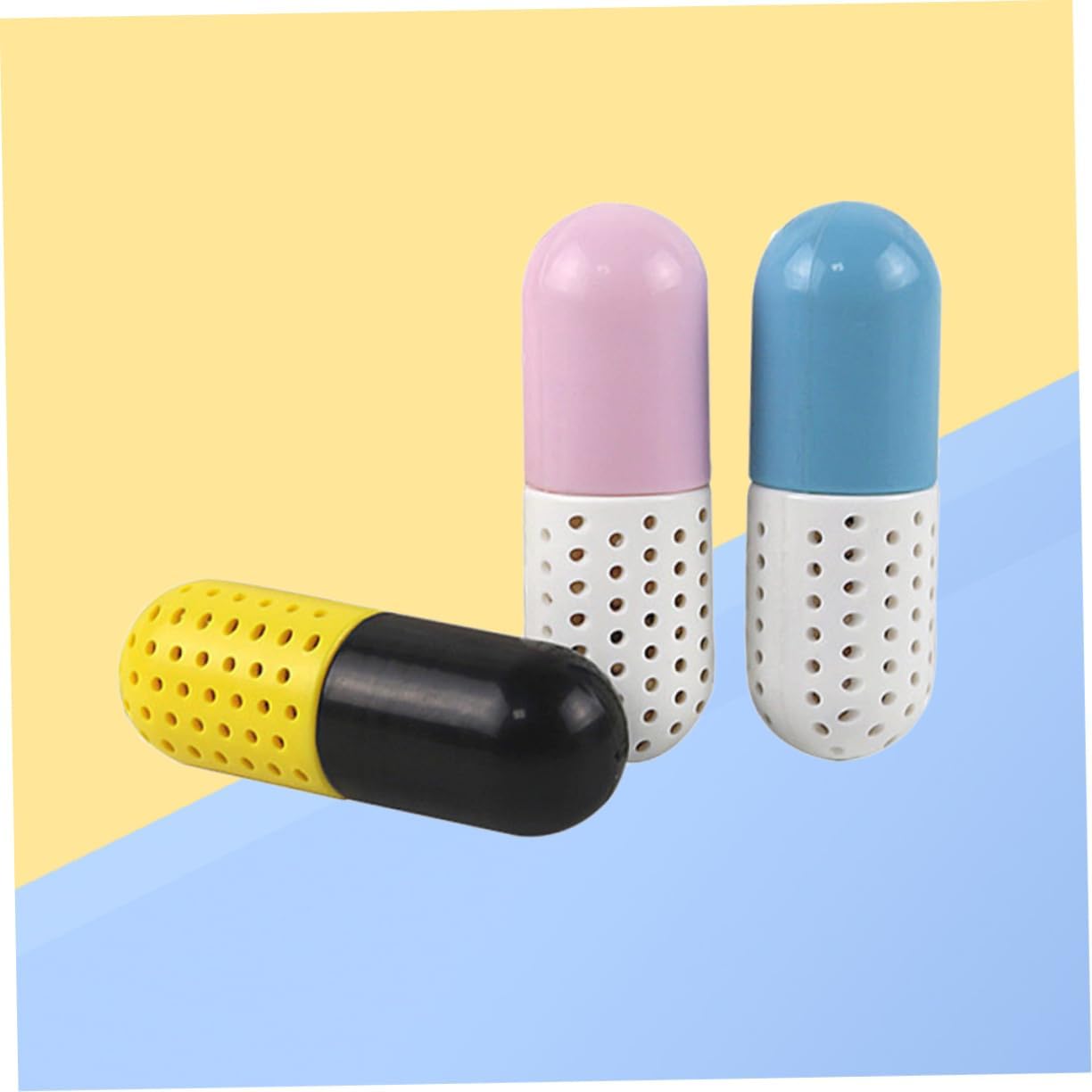 NOLITOY 3pcs Odor Eliminating Sweat Drying Agent Capsules for Sneakers Sports Shoes Leather Footwear Cute Freshening for Closets