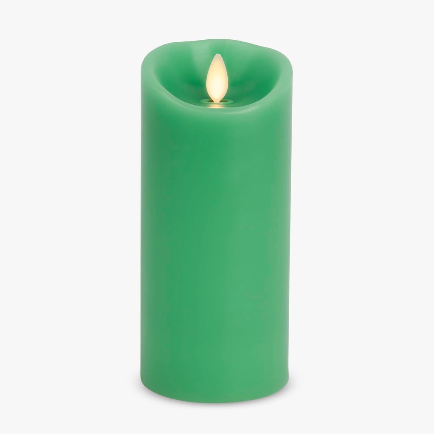 Luminara Flameless LED Battery Operated Ivory Pillar Candle, Flickering Realistic Moving Flame, 3" x 4.5" Luminous Real Wax Indoor Home Decor Pack of 1