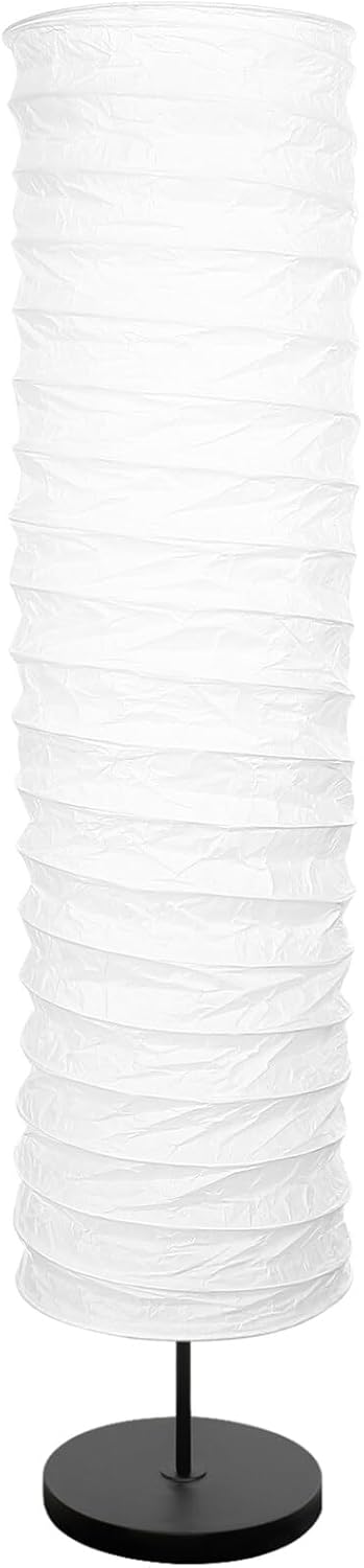 STOBOK Rice Paper Floor Lamp Shade Nordic Style Table Light Cover Floor Standing Lampshade Protector Cover Replacement for Home Hotel Bedside Desk Table Wall Floor Lamp