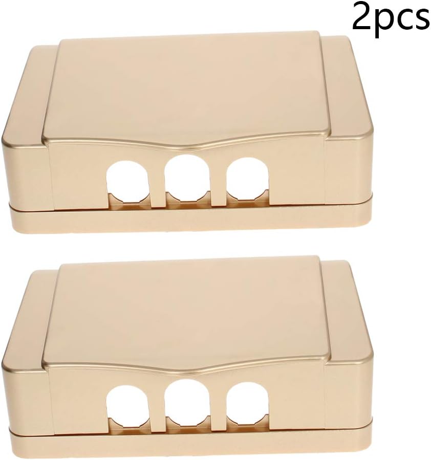 Fielect 2Pcs Weatherproof in Use Outlet Cover Plug Receptacle Protector for Retrofit Siding Construction Transparent 118 Type 210x100x47mm