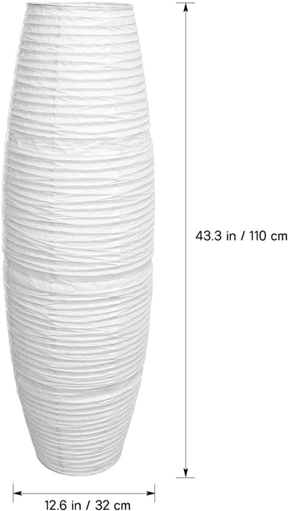 Uonlytech Paper Floor Lampshade Light Accessories: Diploma Floor Lamp Shield Japanese Style Standing Lamps for Living Room Contemporary Floor Lamp Cover
