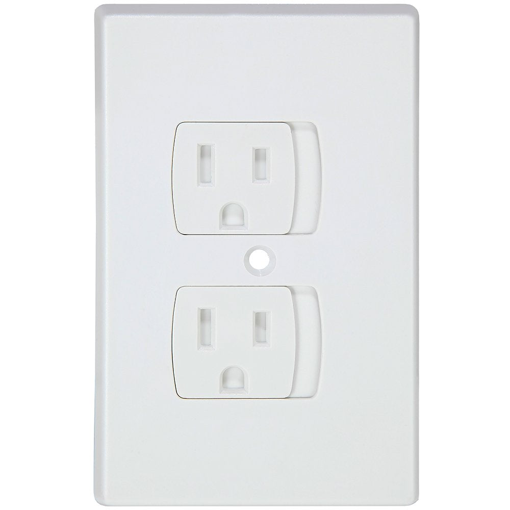 Self-Closing Baby Proof Outlet Covers Baby Proofing - An Alternative To Plug Covers for Electrical Outlets and Outlet Protectors (3 pack)