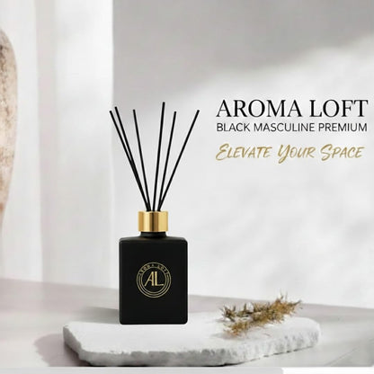 Black Reed Diffusers for Home | Premium Fragrance Diffuser | Reed Diffuser Sticks in Oil Set with Cashmere Vanilla Scent | Smell Good Stuff | Long-Lasting Oil for Bathroom & Office (5 oz)