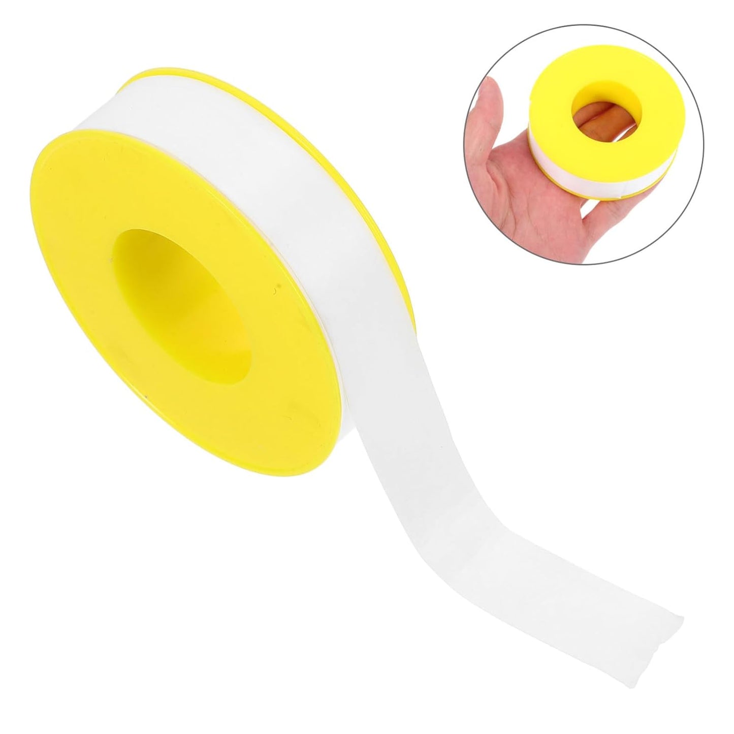 ibasenice PTFE Thread Seal Tape 1 Roll Waterproof Plumbing Tape for Pipes and Tanks Easy to Install for Household and Industrial Use