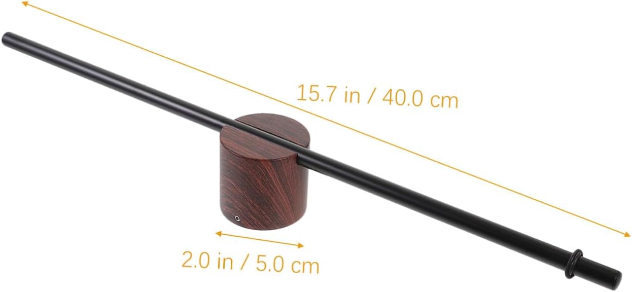 Walnut Base Stainless Steel Wall Mount Towel Rack | Single rod towel holder for bathroom and kitchen wall storage