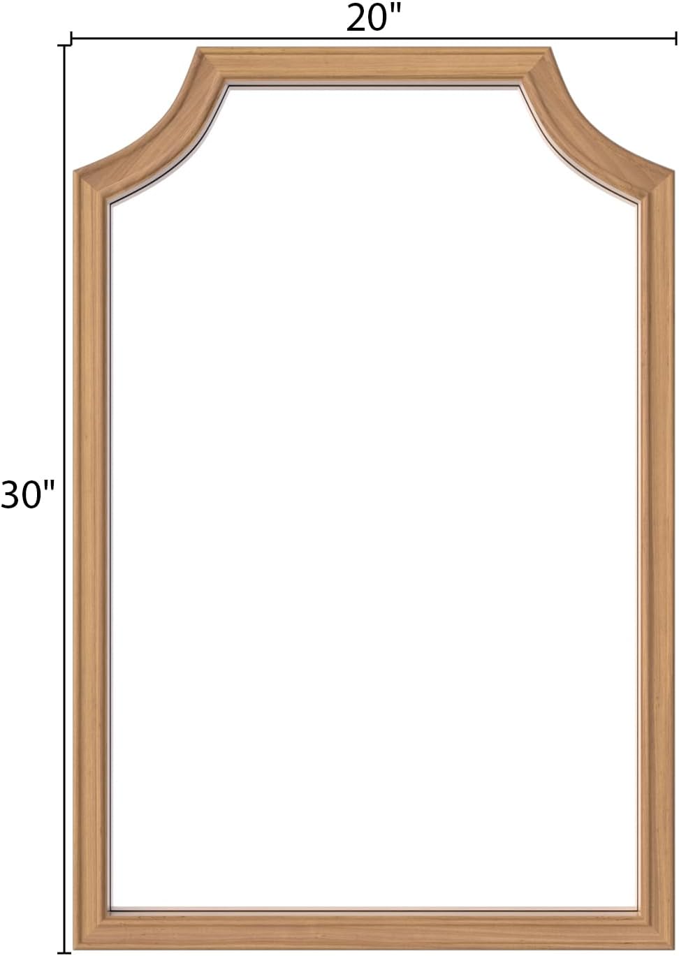 WallBeyond Full Length Mirror Wall Mounted 65"x22", Rustic Wooden Frame Floor Mirror, Large Full Body Mirror for Bedroom, Leaning or Hanging Against Wall, Natural