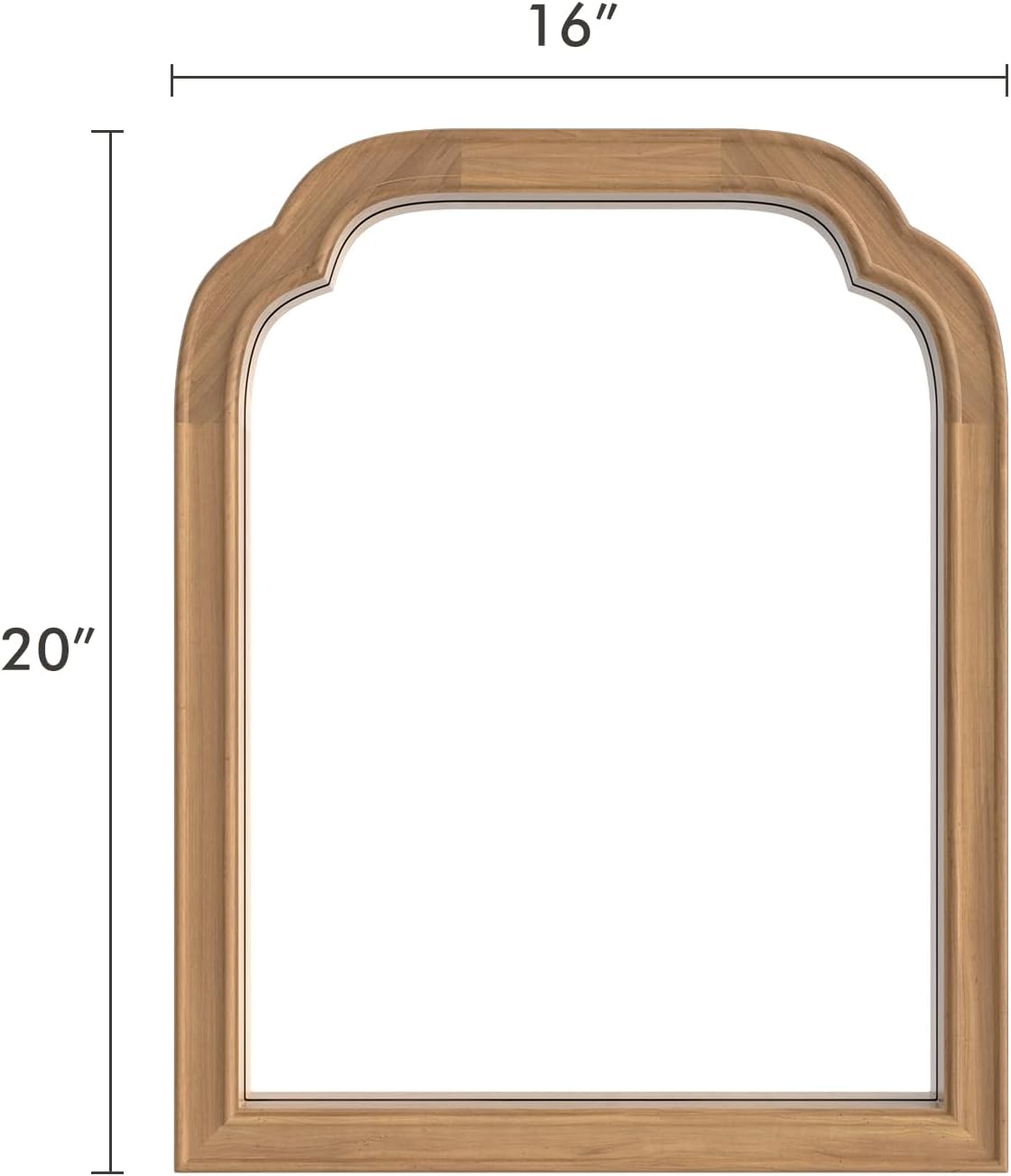 WallBeyond Full Length Mirror Wall Mounted 65"x22", Rustic Wooden Frame Floor Mirror, Large Full Body Mirror for Bedroom, Leaning or Hanging Against Wall, Natural