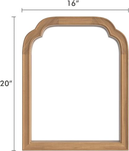 WallBeyond Full Length Mirror Wall Mounted 65"x22", Rustic Wooden Frame Floor Mirror, Large Full Body Mirror for Bedroom, Leaning or Hanging Against Wall, Natural