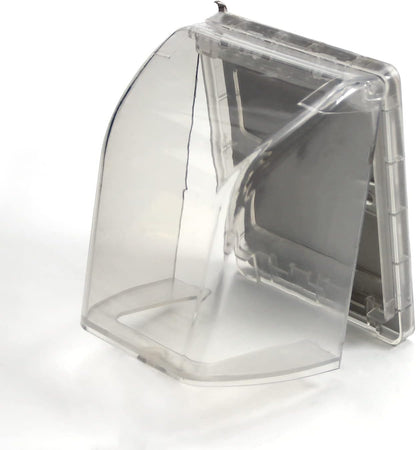Fielect Weatherproof In Use Outdoor Outlet Cover 86Type Clear Electrical Outlet Cover Box 5" x 8.4" x 1.9"