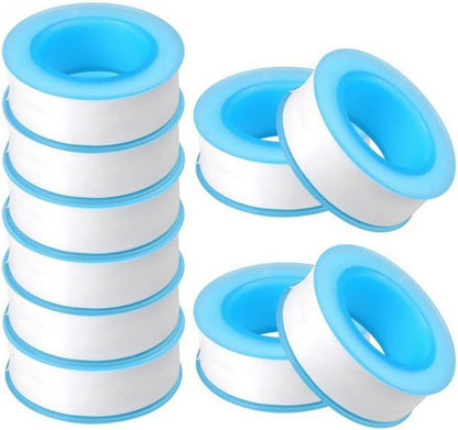 ECYC 10 Rolls 0.71x393.7 inch Thread Tape, PTFE Tape Plumbing Tape Plumber Tape for Water Pipe Sealing
