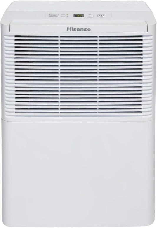 Hisense 25 Pint Small Compact Portable Dehumidifier, Energy Efficient Quiet Humidity Absorber Moisture Extractor for Bathroom Bedroom Room Garage Attic Home Crawl Space Closet
