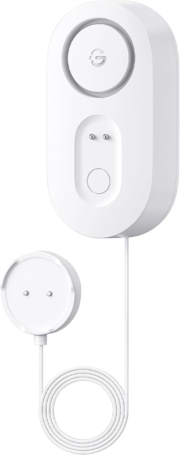 GoveeLife Water Leak Detector 1s with 4.92 ft Sensor Cable, Water Sensor with 105dB Adjustable Alarm, 5-Year Battery Life, IP67 Waterproof, Suitable for Homes & Basements