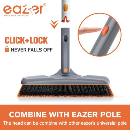 Eazer Grout Brush - Original Head,EAB02-H,180°Rotation Tile Grout Cleaning Tool, V-Shape Shower Scrubber Cleaner Stiff Bristle for Cleaning Bathroom Wall, Baseboards（Pole Not Included）