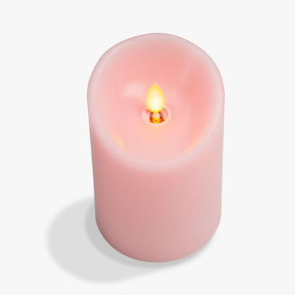 Luminara Flameless LED Battery Operated Ivory Pillar Candle, Flickering Realistic Moving Flame, 3" x 4.5" Luminous Real Wax Indoor Home Decor Pack of 1