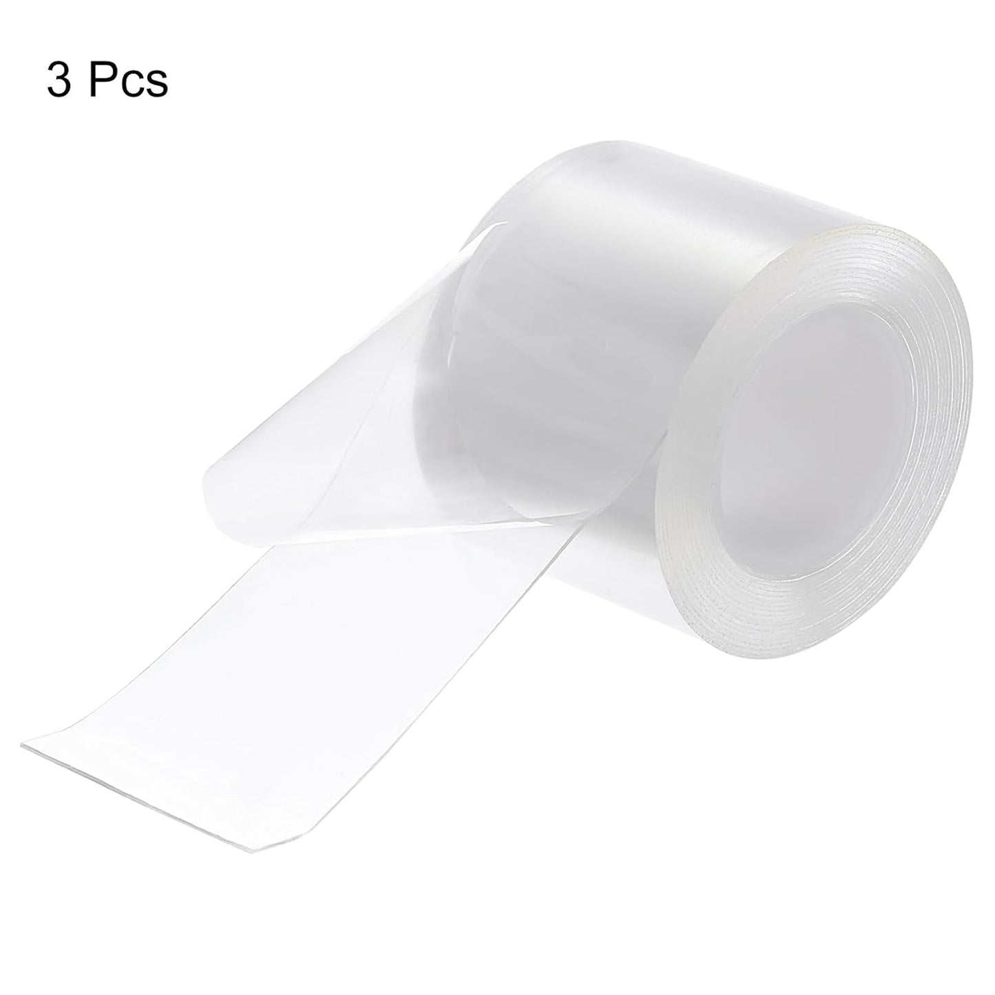 HARFINGTON Double Sided Nano Tape 10FT x 2" x 0.04" Multipurpose Removable Clear Mounting Tape Washable Waterproof Picture Hanging Adhesive Strips for Walls Carpets Posters Decor