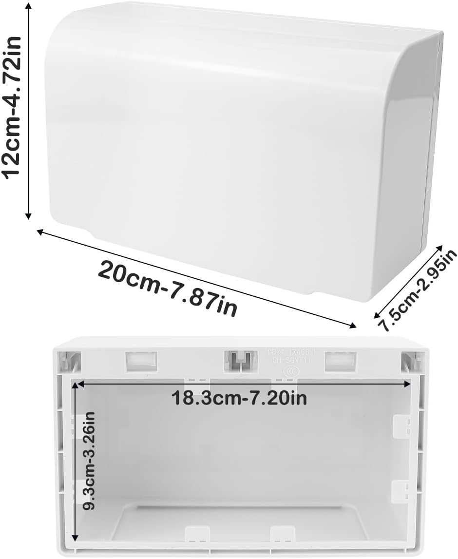 Flip Weatherproof Cover Outlet Cover, Electrical Power Outlet Cover, Wall Switch Socket Face Plate Panel Box (Black)