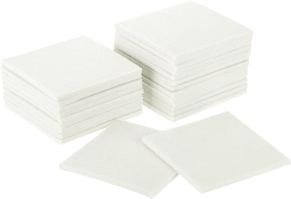 uxcell Furniture Pads, 24Pcs 1.5" - Square Self Adhesive Felt Furniture Pads, Floor Protectors for Furniture Feet Chairs Legs Hardwood Floors (Black)