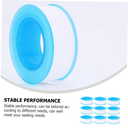 10rolls Professional Plumbing Tape PTFE Sealing Tapes for Gas Tube Water Lines