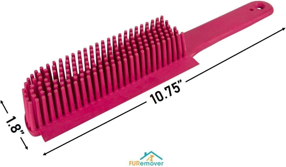 FURemover Pet Hair Removal Rubber Broom, 18" Broom Head