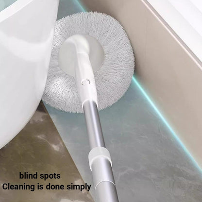 Tub Tile Scrubber Brush with 48" Extendable Long Handle, Adjustable Bathroom Brush, Non-Scratch Soft Tub Brushes Mop for Bathtub Shower Sink Faucet