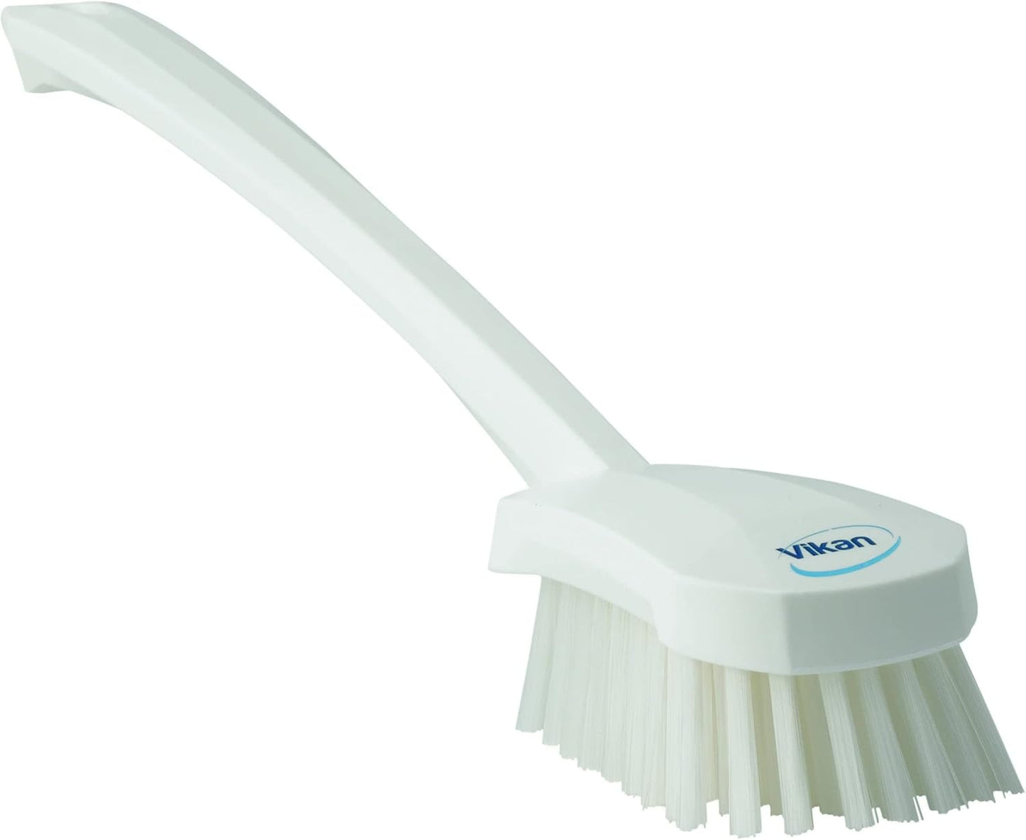 Vikan-41863 Long Handle Brush, 16"L, Stiff - Blue