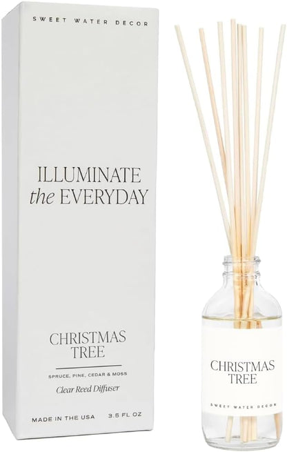 Sweet Water Decor Salt & Sea Reed Diffuser Set - Sea Salt Citrus & Musk Amber Scent Diffuser - Reed Diffusers for Home with Long Lasting Fragrance - Non-Toxic Oil Reed Diffuser - Made in the USA
