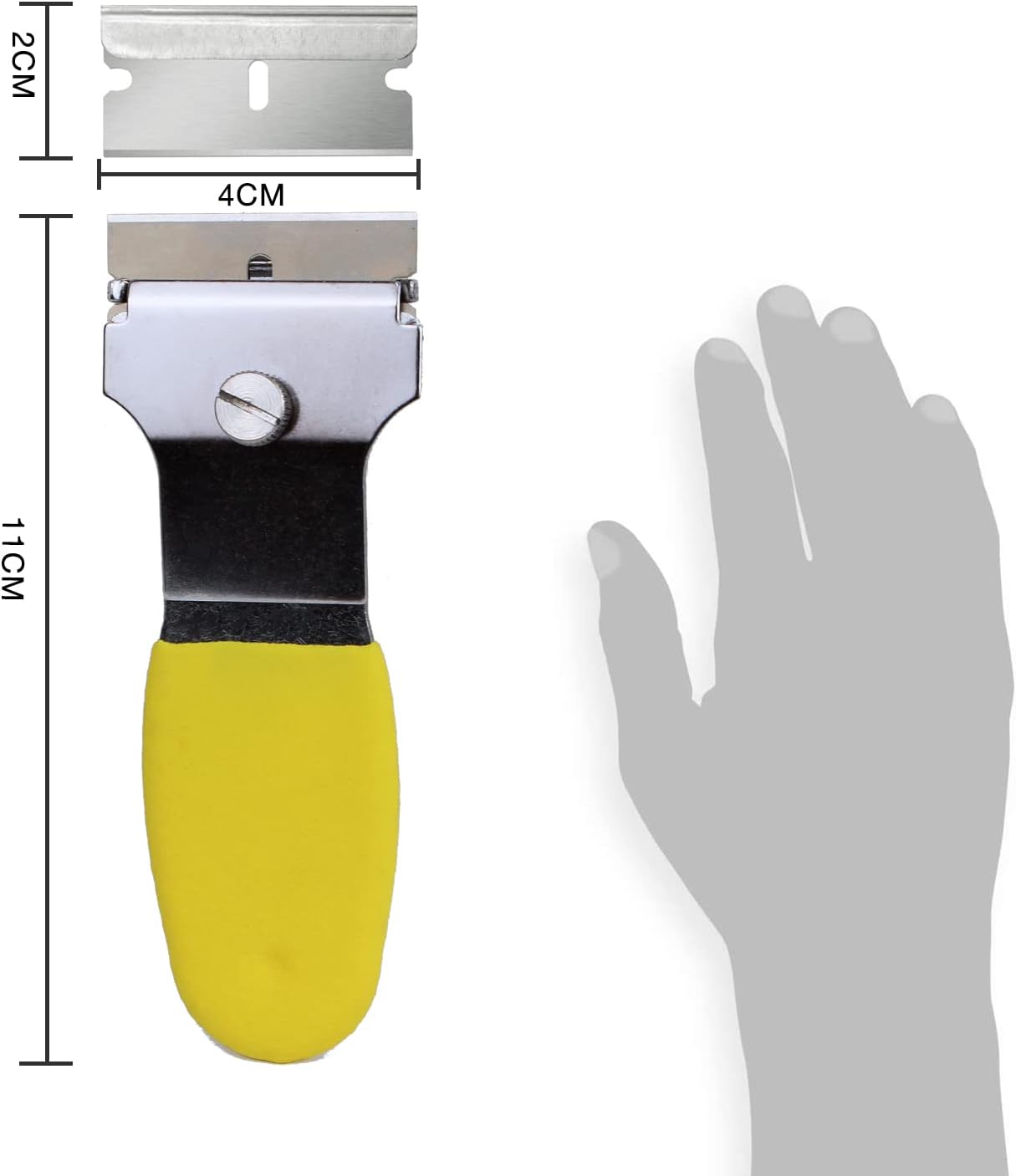 Heavy-Duty & Gentle Scraper Duo Kit | 2-in-1 Metal & Plastic Scraper Set with 20 Blades | Perfect for DIY, Kitchen Stovetop, Window Decals, Bathroom Caulk & Paint Removal