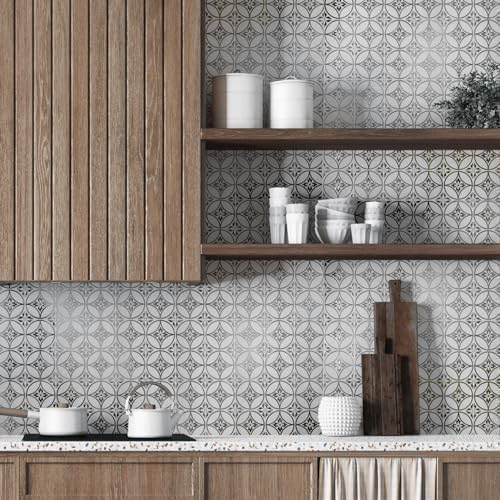 Main Street – 24-Pack of 8 x8 Peel and Stick Backsplash Wallpaper Tiles – Removable Self Adhesive Wall Tile for Kitchen, Renter-Friendly for Your Home and DIY Projects (Patina Copper)