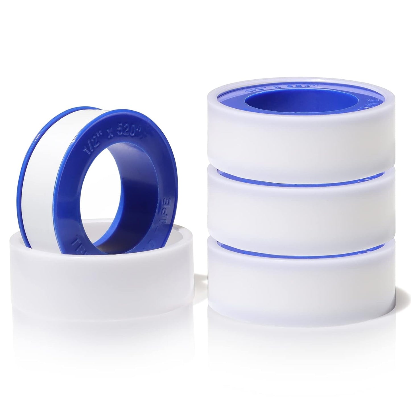 Teflon Tape,PTFE Plumbers Tape,for Sealing,Plumbing,Sealant,Thread Seal for Shower Head,Water Pipe,Prevent Leakage,(1 Roll,1/2 Inch X 520 Inches).