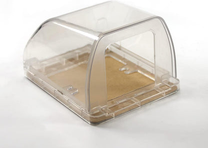 Fielect Weatherproof In Use Outdoor Outlet Cover 86Type Clear Electrical Outlet Cover Box 5" x 8.4" x 1.9"