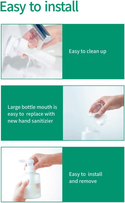 Foaming Automatic Soap Dispenser – Touchless Infrared Sensor, USB Rechargeable, 375ml Capacity, Blue, for Bathroom & Kitchen Countertops