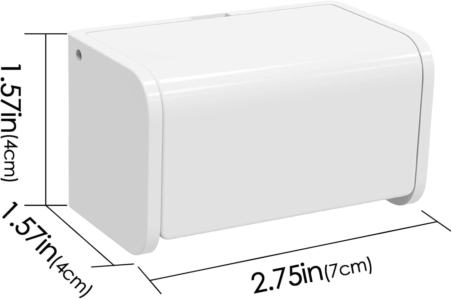Linkidea 2 Pack Wall Mounted Toothbrush Holder with Cover for Shower, RV, Camper, Bathroom, Self Adhesive 2 Slots Travel Toothbrush Storage Hanger