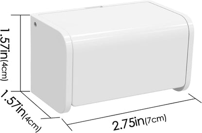 Linkidea 2 Pack Wall Mounted Toothbrush Holder with Cover for Shower, RV, Camper, Bathroom, Self Adhesive 2 Slots Travel Toothbrush Storage Hanger