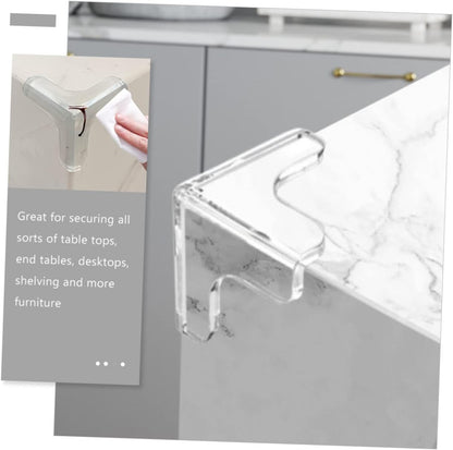 10 Pcs Clear PVC Corner Protectors Anti-Collision for Bed Frame Baby Proof Edges Covers Furniture Corner Guard