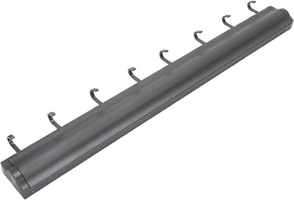 Kadimendium Retractable Wall Mounted Laundry Drying Rack Lightweight Space Aluminum for Indoor Use 23.6 Inch (Gray)