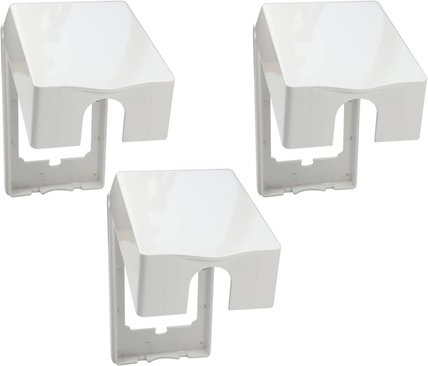 Heyiarbeit Weatherproof Cover Plug in Use Outlet Receptacle Protector 5.59"x3.27"x1.89"(LxWxH) for Retrofit Siding Construction 120 Type Transparent 1Pcs