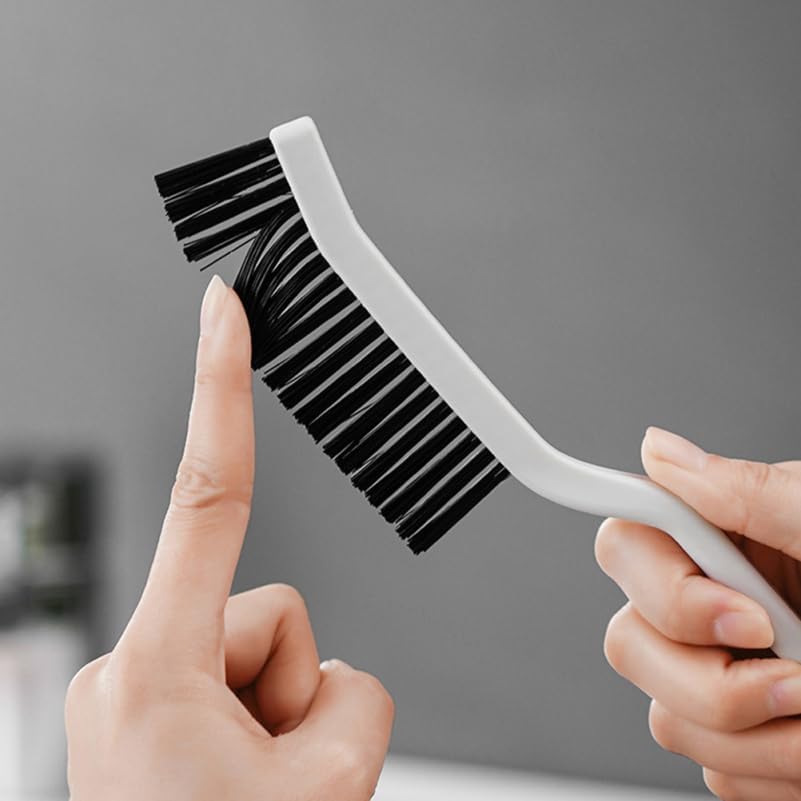 Amosfun 4pcs Hard Bristle Crevice Cleaning Brush 8.2" Gap Cleaning Tool for Kitchen Bathroom Window Tracks and Narrow Spaces