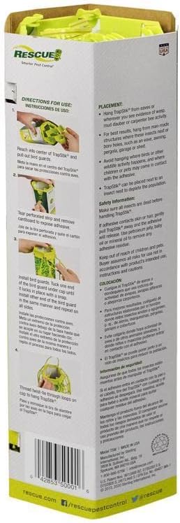 Rescue! Wasp TrapStik — Traps Wasps, Mud Daubers & Carpenter Bees - 6 Traps
