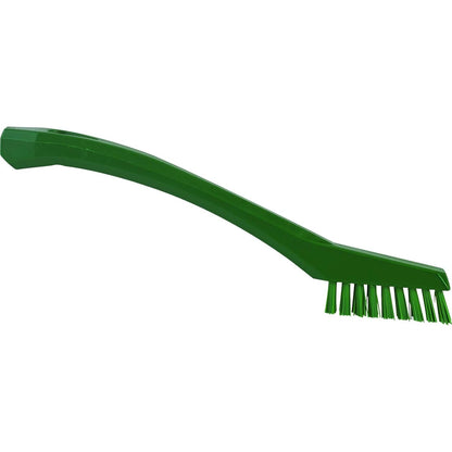 Vikan - 44016 Detail Brush, Multifunctional, Slip-Resistant Cleaning Tool, Extra Stiff Polypropylene & Polyester Bristle, 8 Inch, Yellow