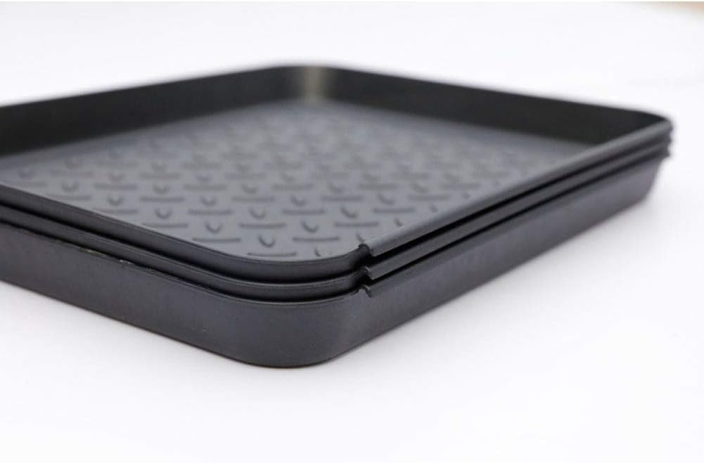 Set of 3 Boot Tray,Water Resistant Plastic Utility Shoe Tray Mat for Indoor and Outdoor Use in All Seasons Weather, Multi-Purpose Dog Food Bowls