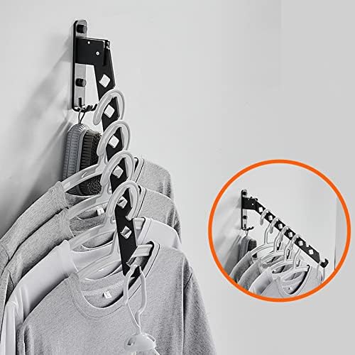 Foldable Portable Space Saving Clothes Drying Rack, Wall Mounted Clothes Rack, Clothes Drying Racks Outdoor,for Drying Cap, Face Mask, Socks, Towels, Underwear, Diapers